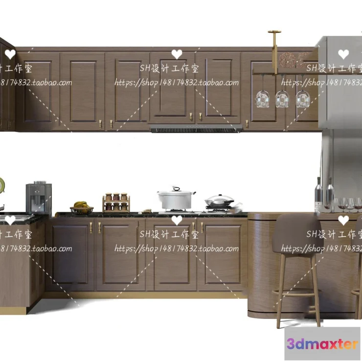1141006 - Kitchen Cabinets - 3D Models - 0034