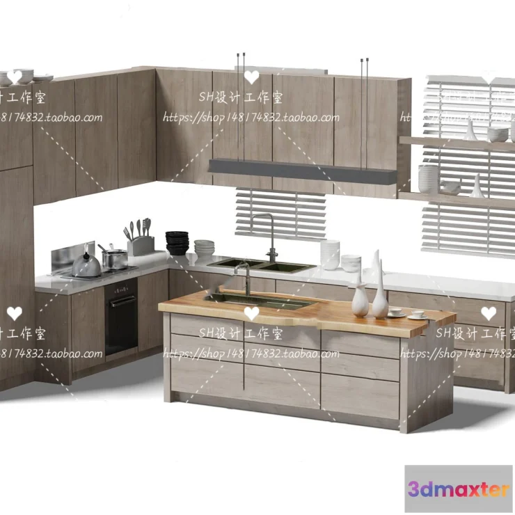 1141020 - Kitchen Cabinets - 3D Models - 0041