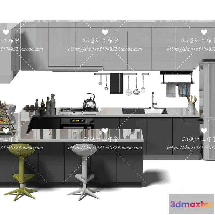 1141022 - Kitchen Cabinets - 3D Models - 0042