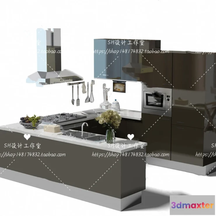 1141024 - Kitchen Cabinets - 3D Models - 0043