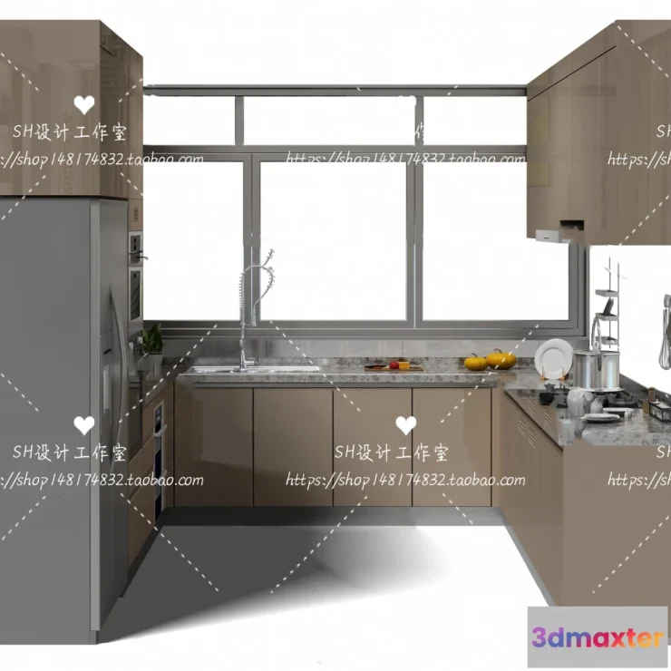 1141026 - Kitchen Cabinets - 3D Models - 0044