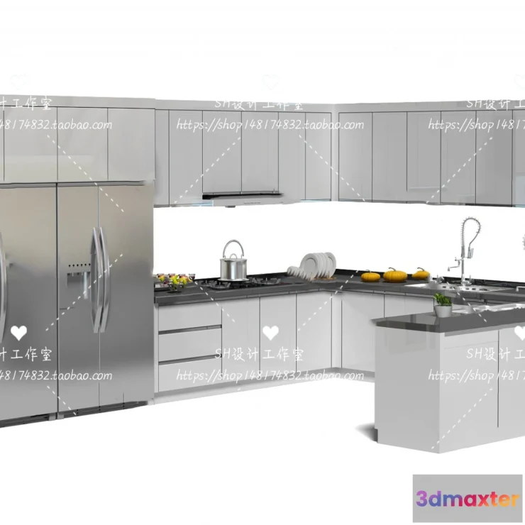 1141032 - Kitchen Cabinets - 3D Models - 0047