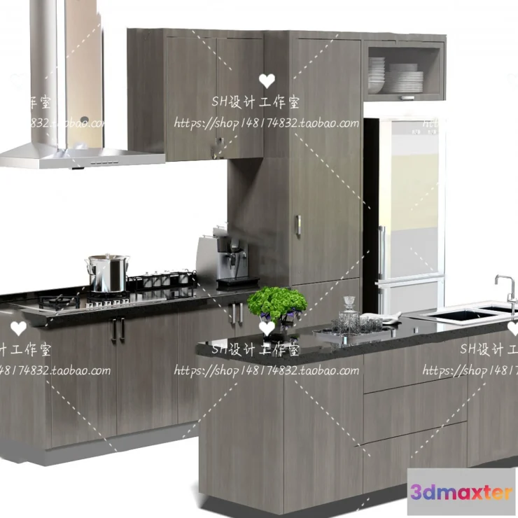 1141036 - Kitchen Cabinets - 3D Models - 0049