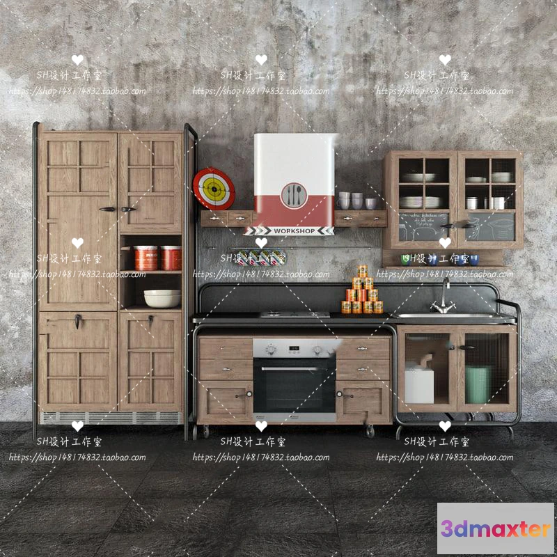 1141064 - Kitchen Cabinets - 3D Models - 0063