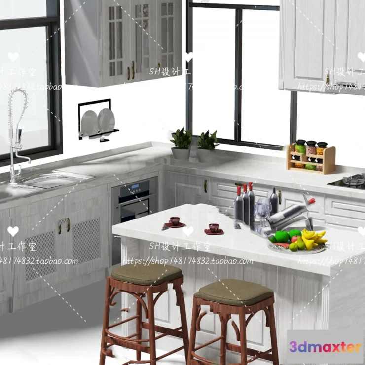 1141090 - Kitchen Cabinets - 3D Models - 0076