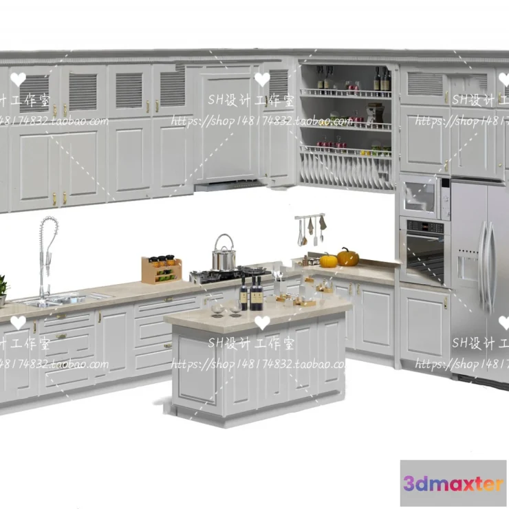1141096 - Kitchen Cabinets - 3D Models - 0079