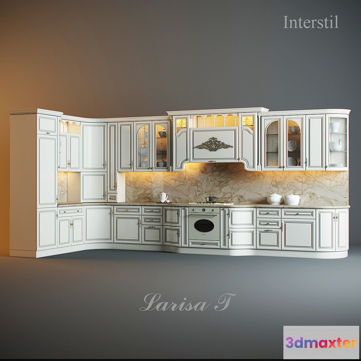 1279418 - Kitchen Interstyle Larissa T 3D Max