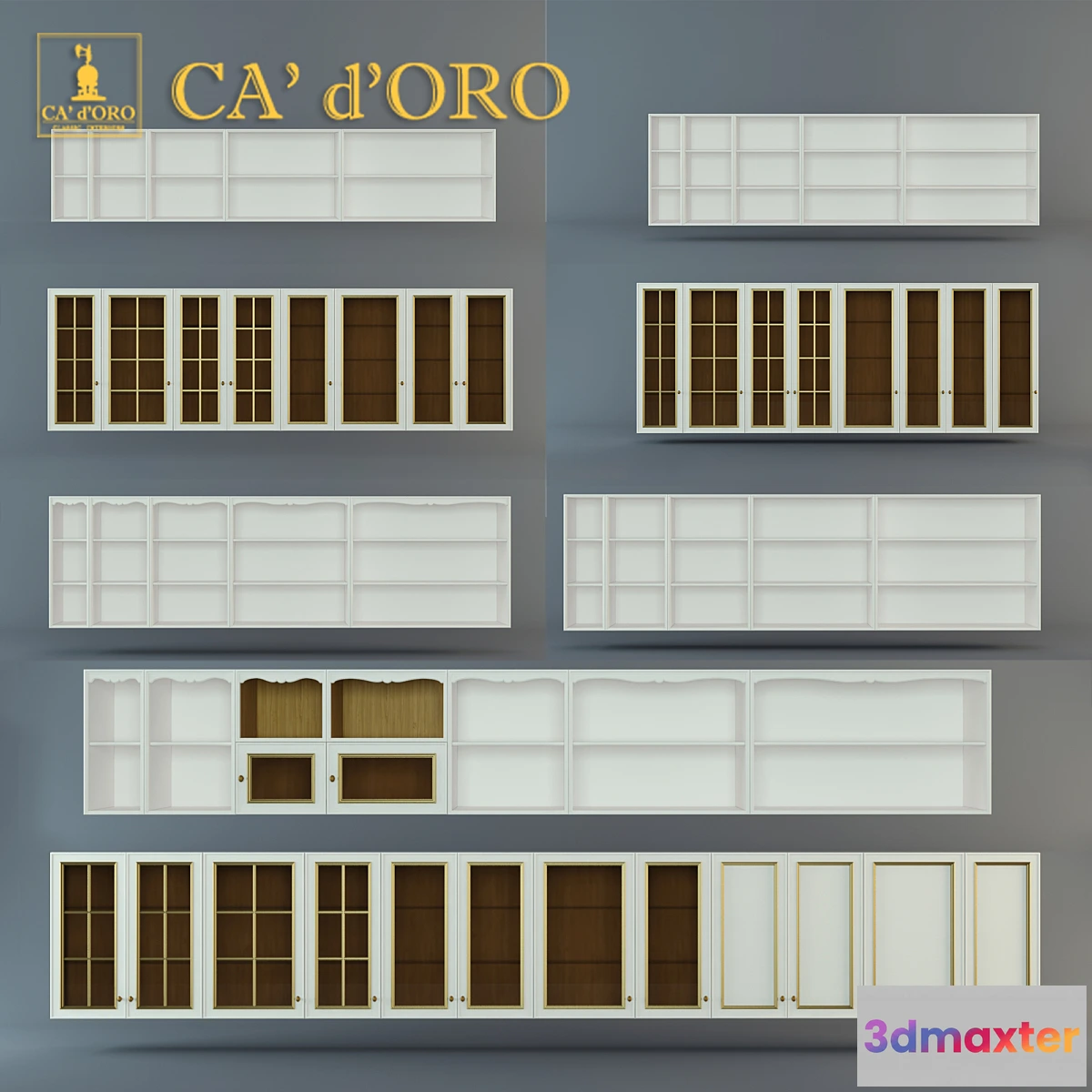 1281700 - Wall cabinets Fortuna CA ‘d’Oro - No.2 3D Max