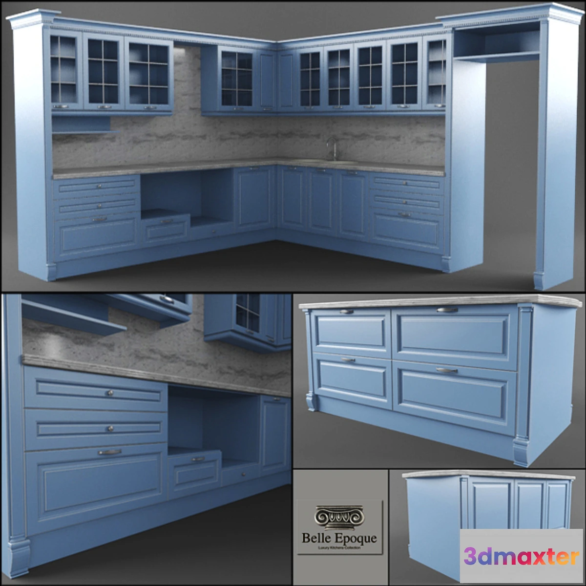 1286064 - Belle-Epoque + Kitchen Island 3D Max