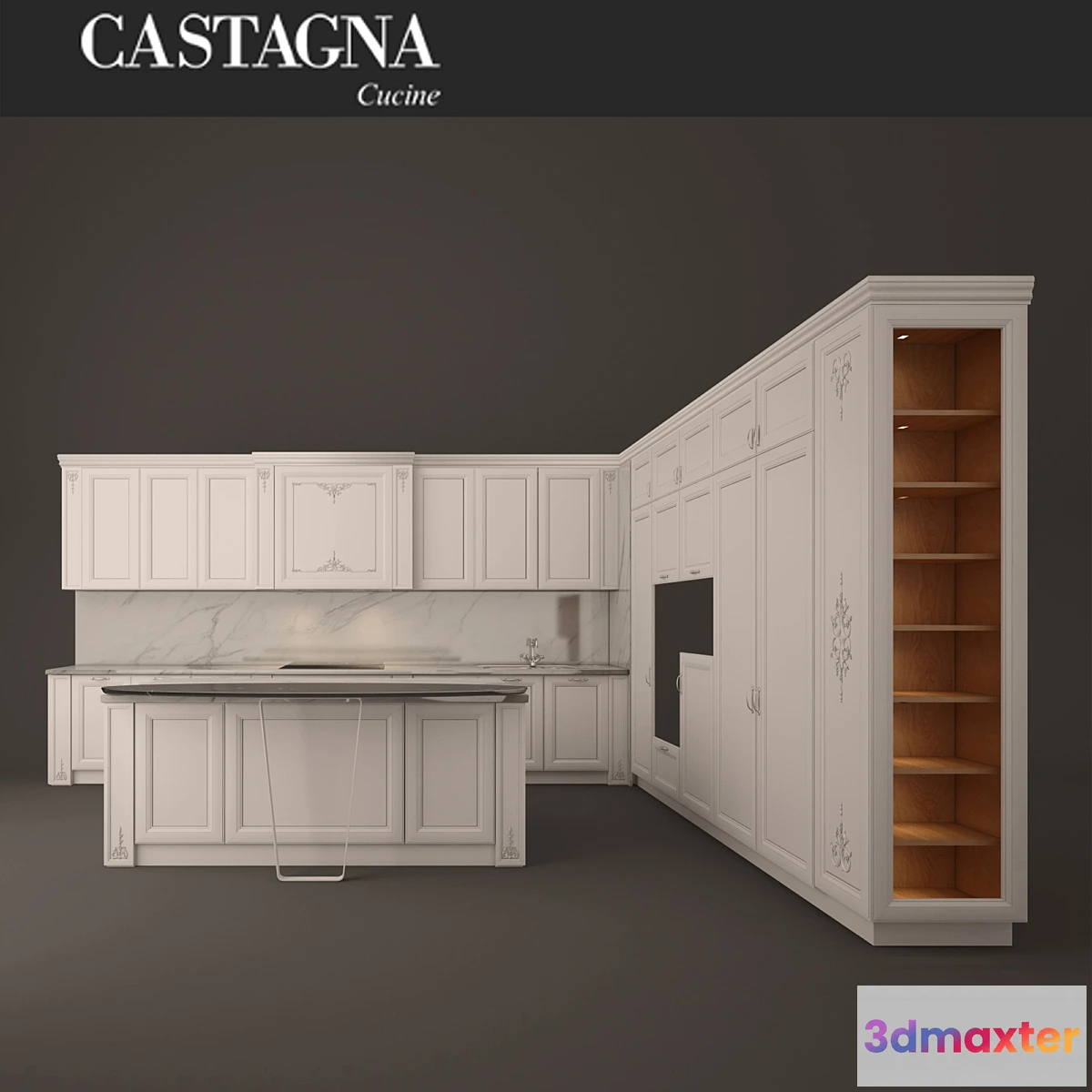 1290845 - Kitchen Princess CASTAGNA Sucine 3D Max