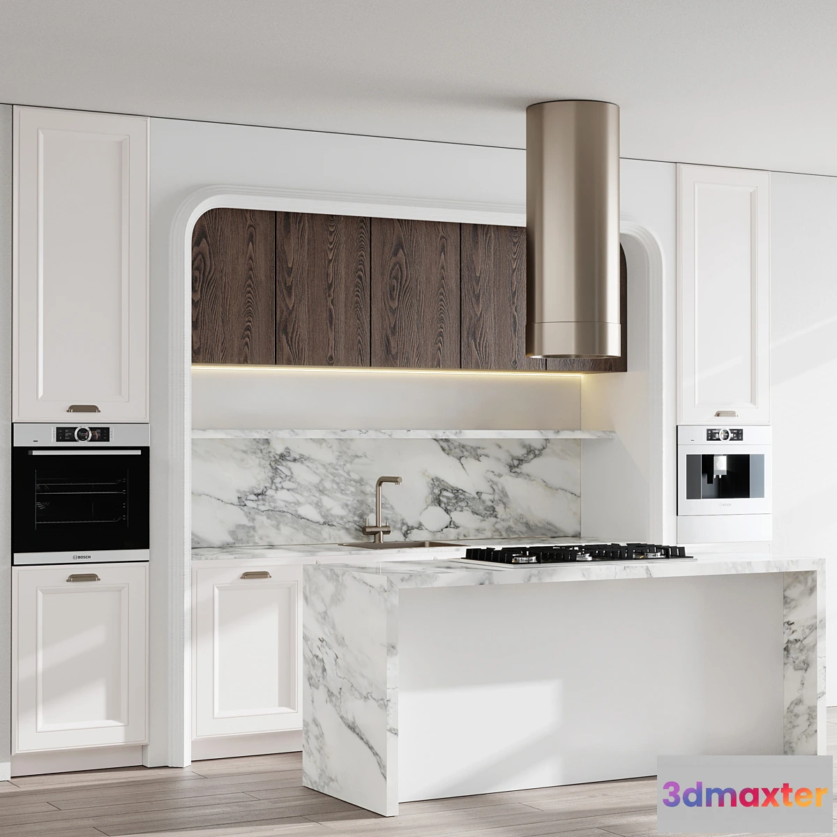 1296573 - Classic Kitchen Appliance Bosch Kitchen Set 78 3D Max