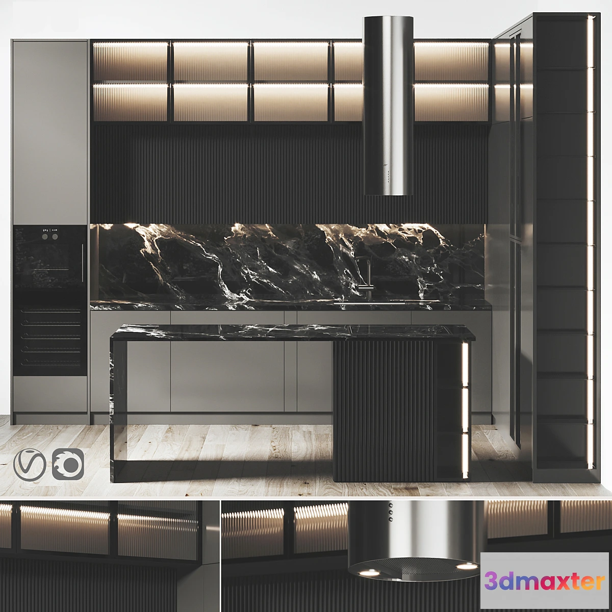 1310590 - Kitchen 052 400x320x290H 3D Max