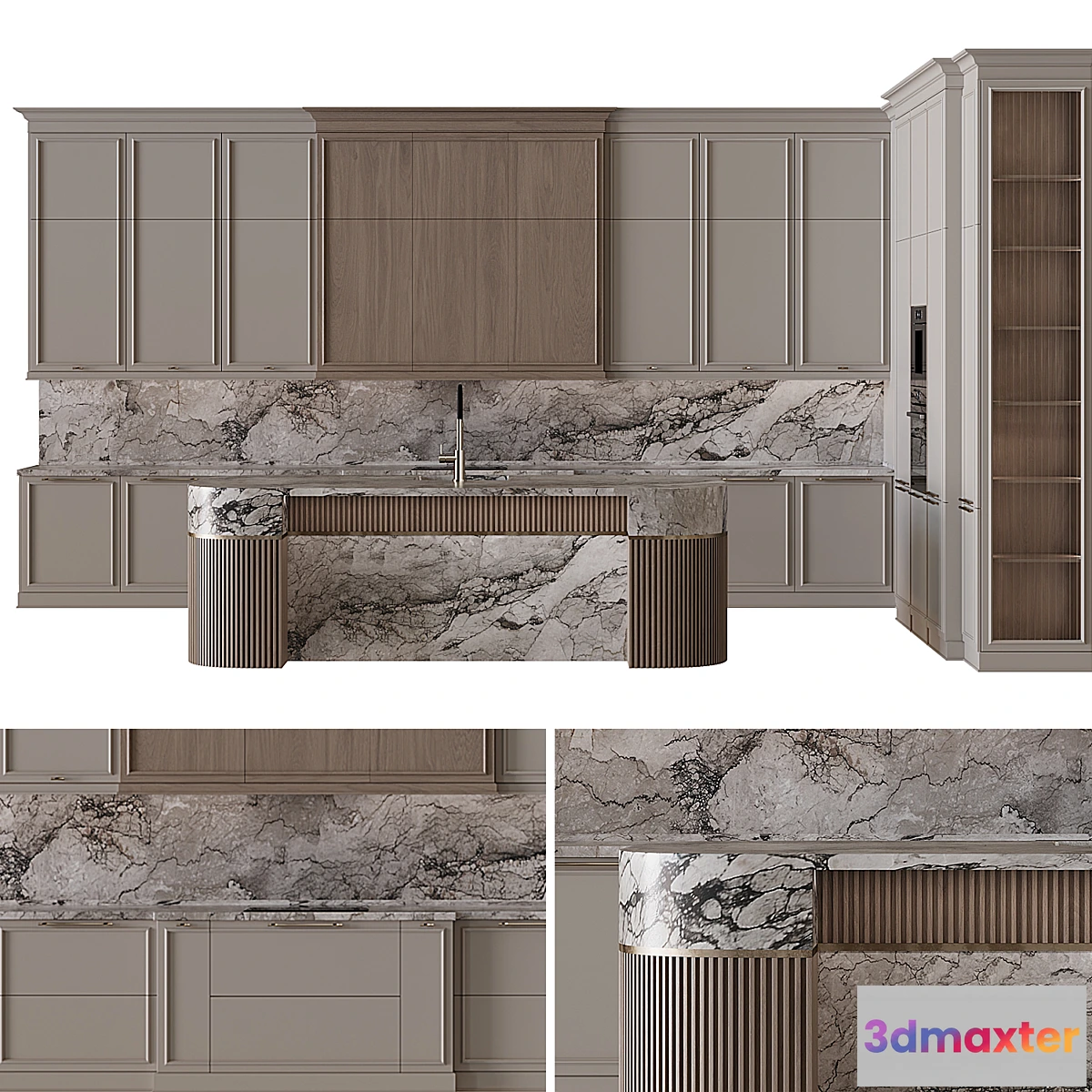 1313428 - Neoclassical style kitchen 60 - No.2 3D Max