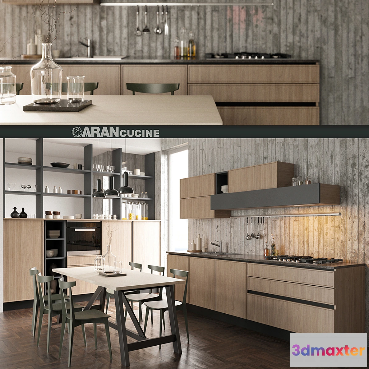 1313476 - Kitchen Aran Cucine Quadro 3D Max