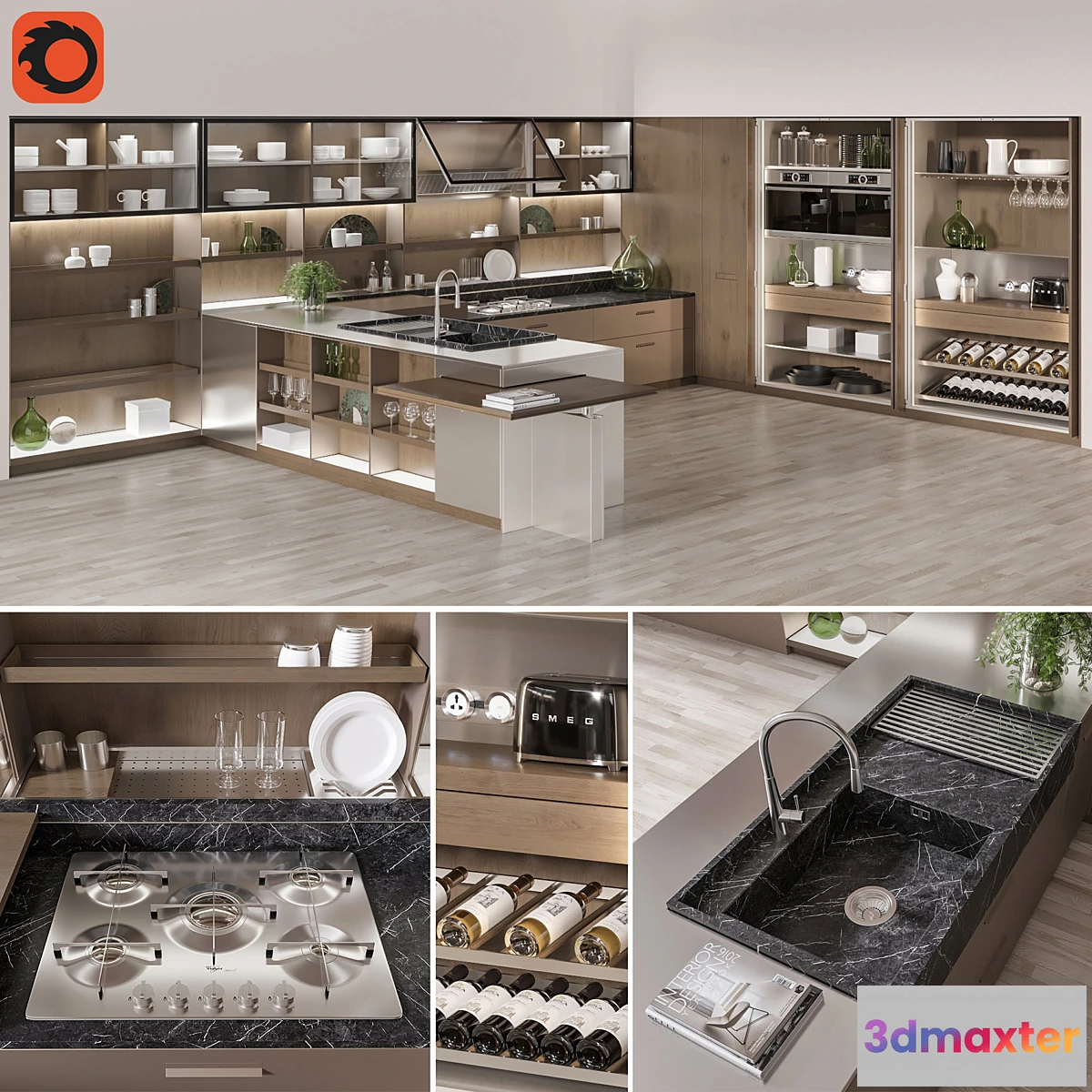 1325210 - Kitchen SET01 3D Max