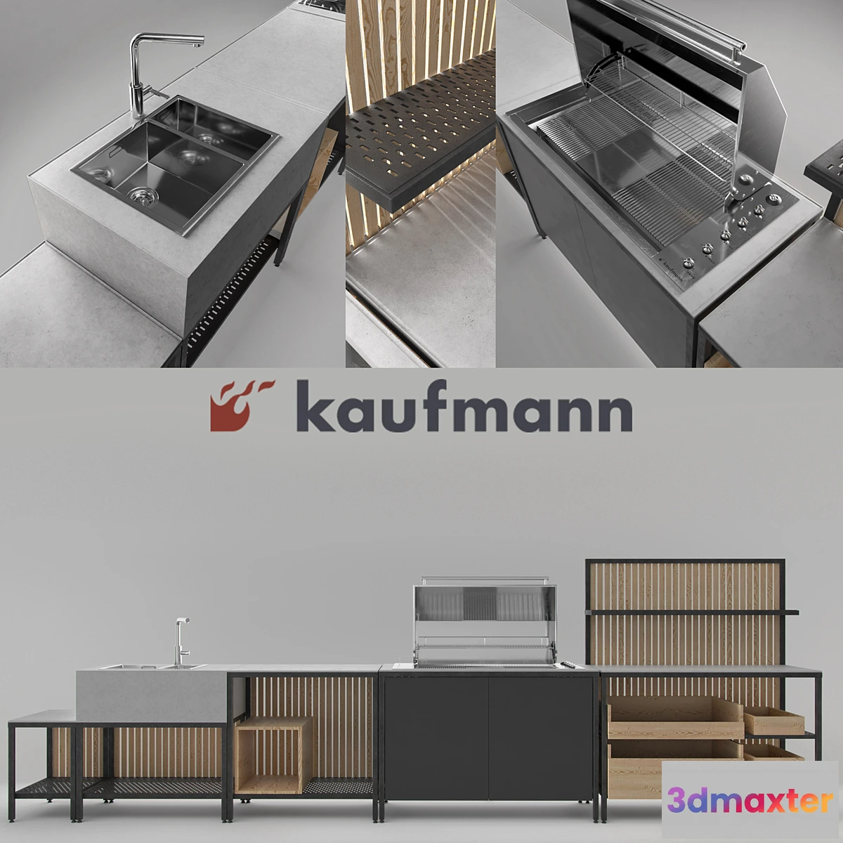 1326454 - KAUFMANN GRILLKITCHEN 3D Max