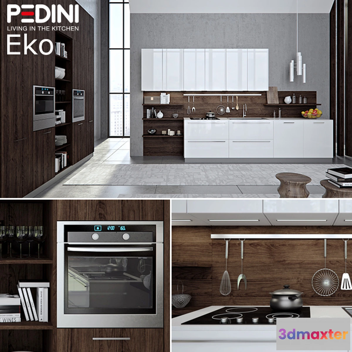 1331402 - Kitchen Pedini Eko set3 (v-ray) 3D Max