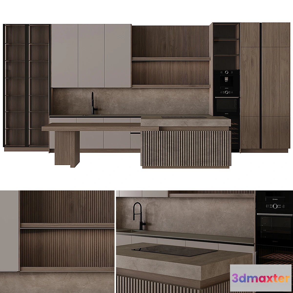 1334356 - Modern style kitchen 56 3D Max