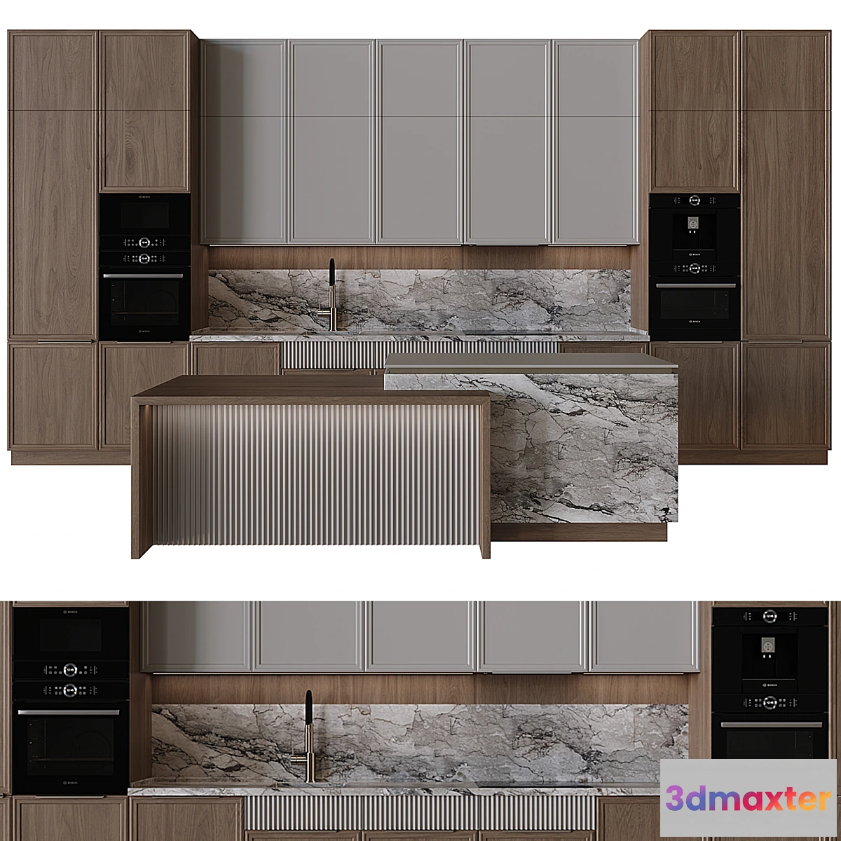 1337237 - Kitchen in neoclassical style 48 3D Max