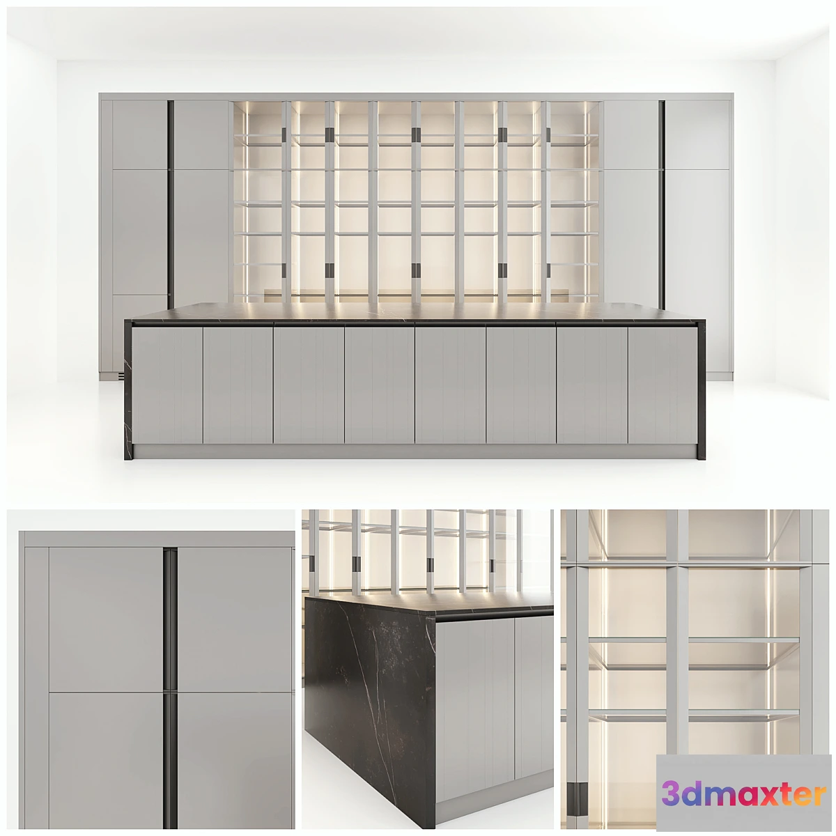 1338980 - Kitchen Cabinet Poliform 3D Max