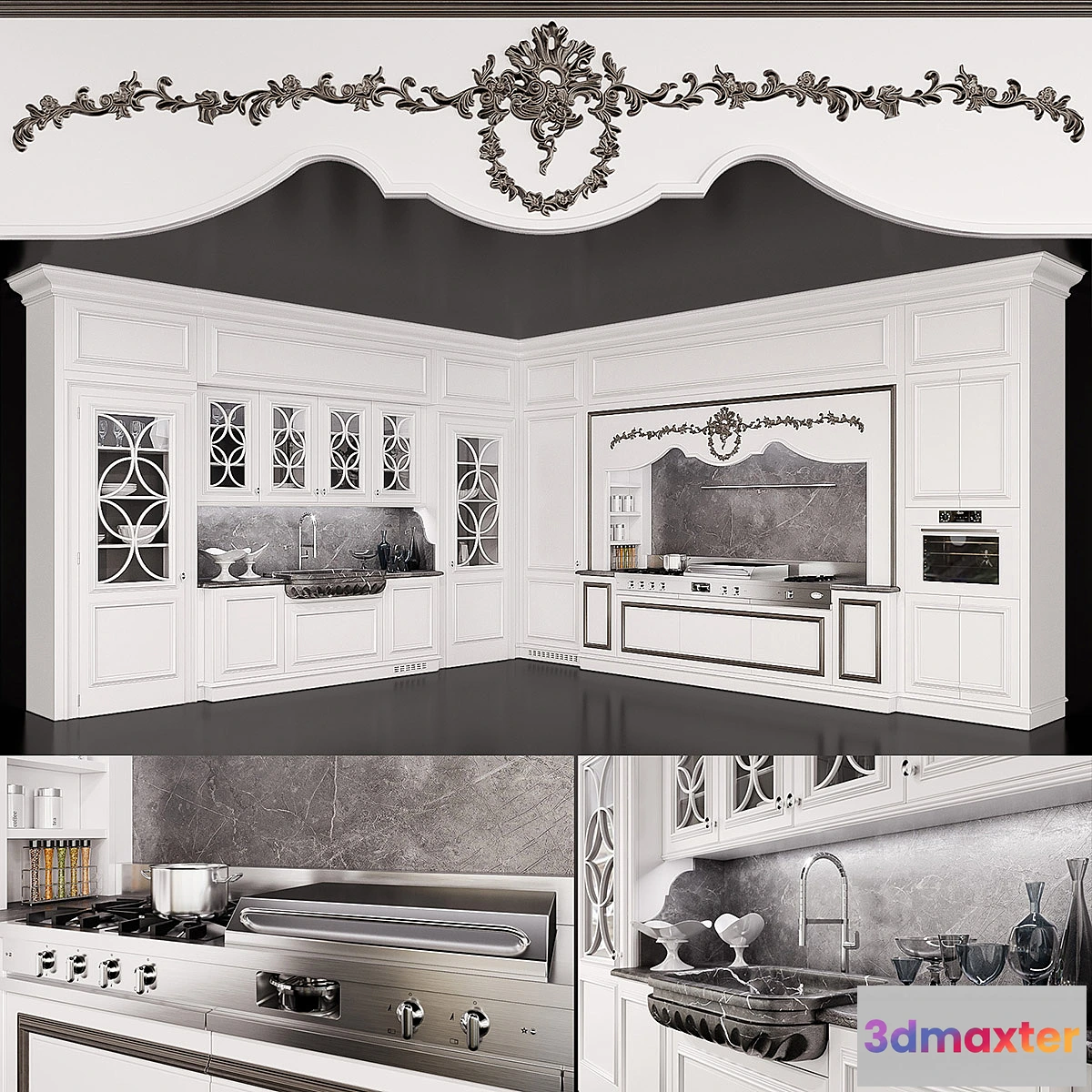 1339101 - Lottocento Floral 3D Max