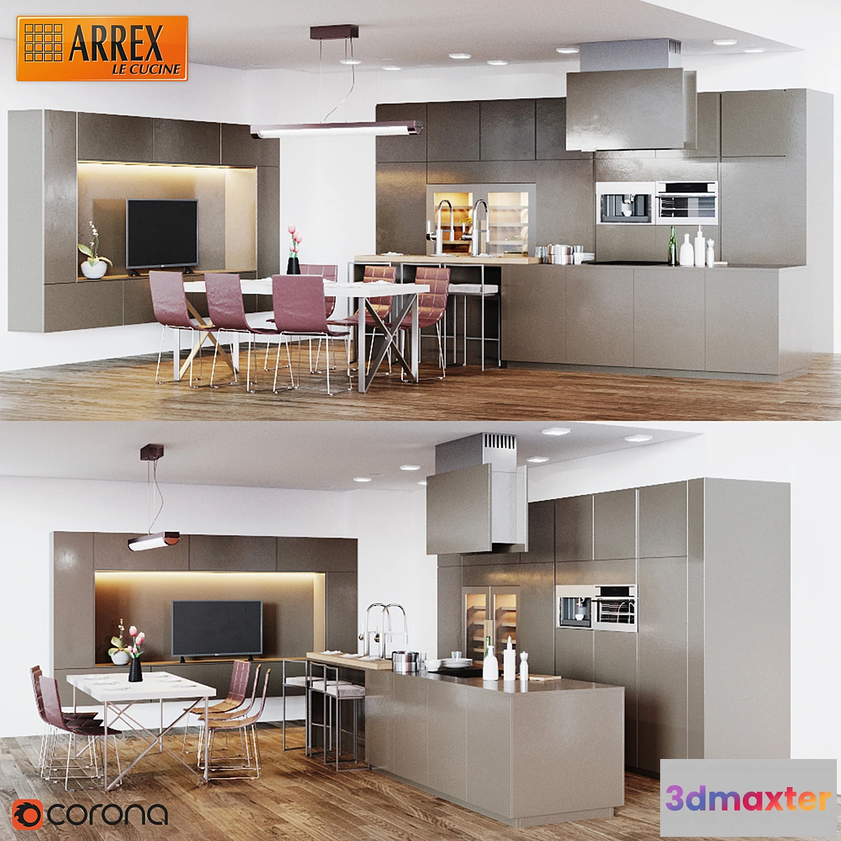 1339498 - Kitchen Arrex Opale 3D Max