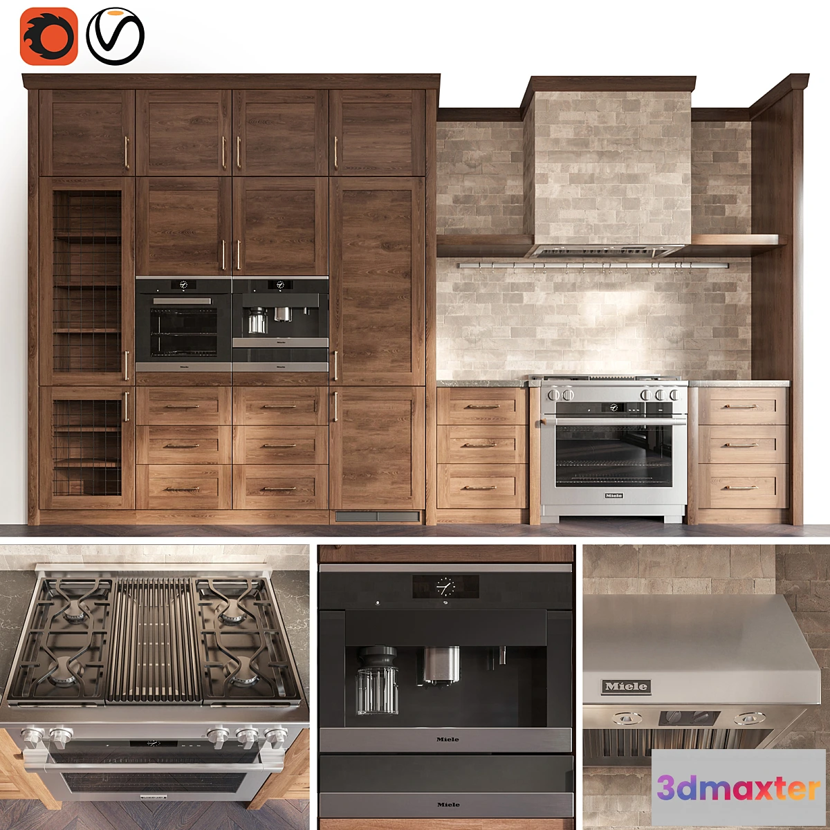 1340875 - Classic Kitchen set03 3D Max