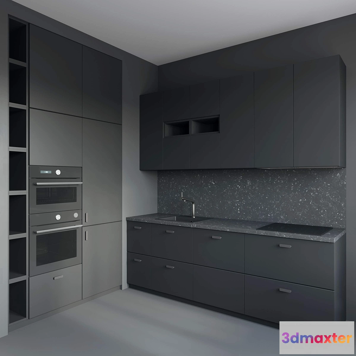 1343551 - IKEA Kungsbacka Kitchen 3D Max