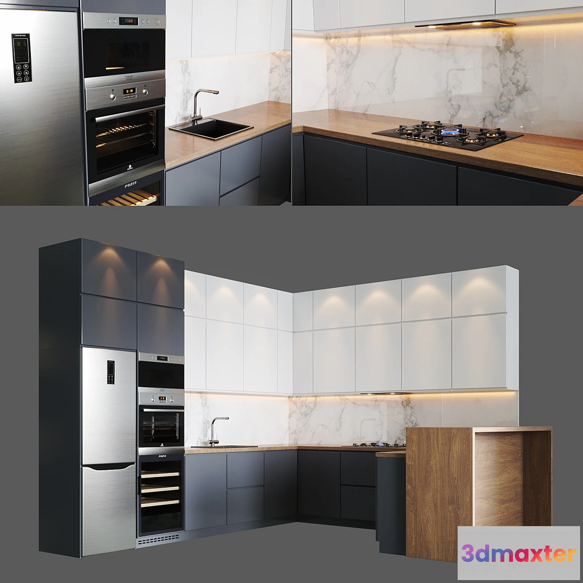 1343723 - Kitchen_v20 3D Max