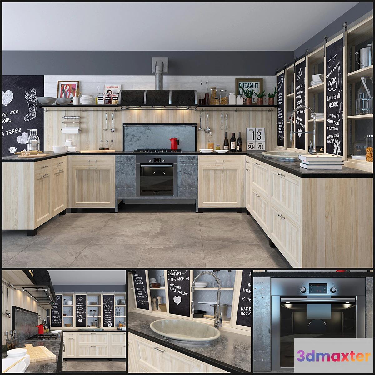 1344449 - Cuisine Marchi Cucine - Panamera 3D Max