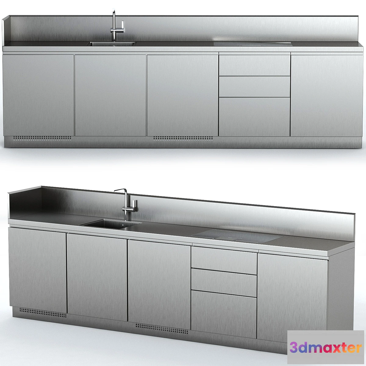 1346185 - Steel outdoor kitchen ATELIER ABIMIS 3D Max