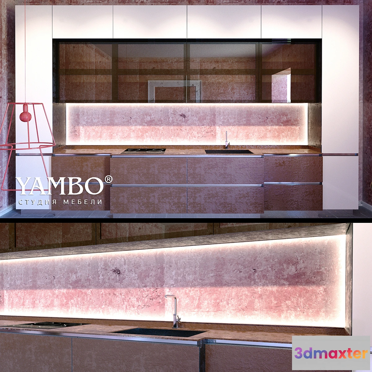 1349210 - Kitchen with porcelain company Yambo 3D Max