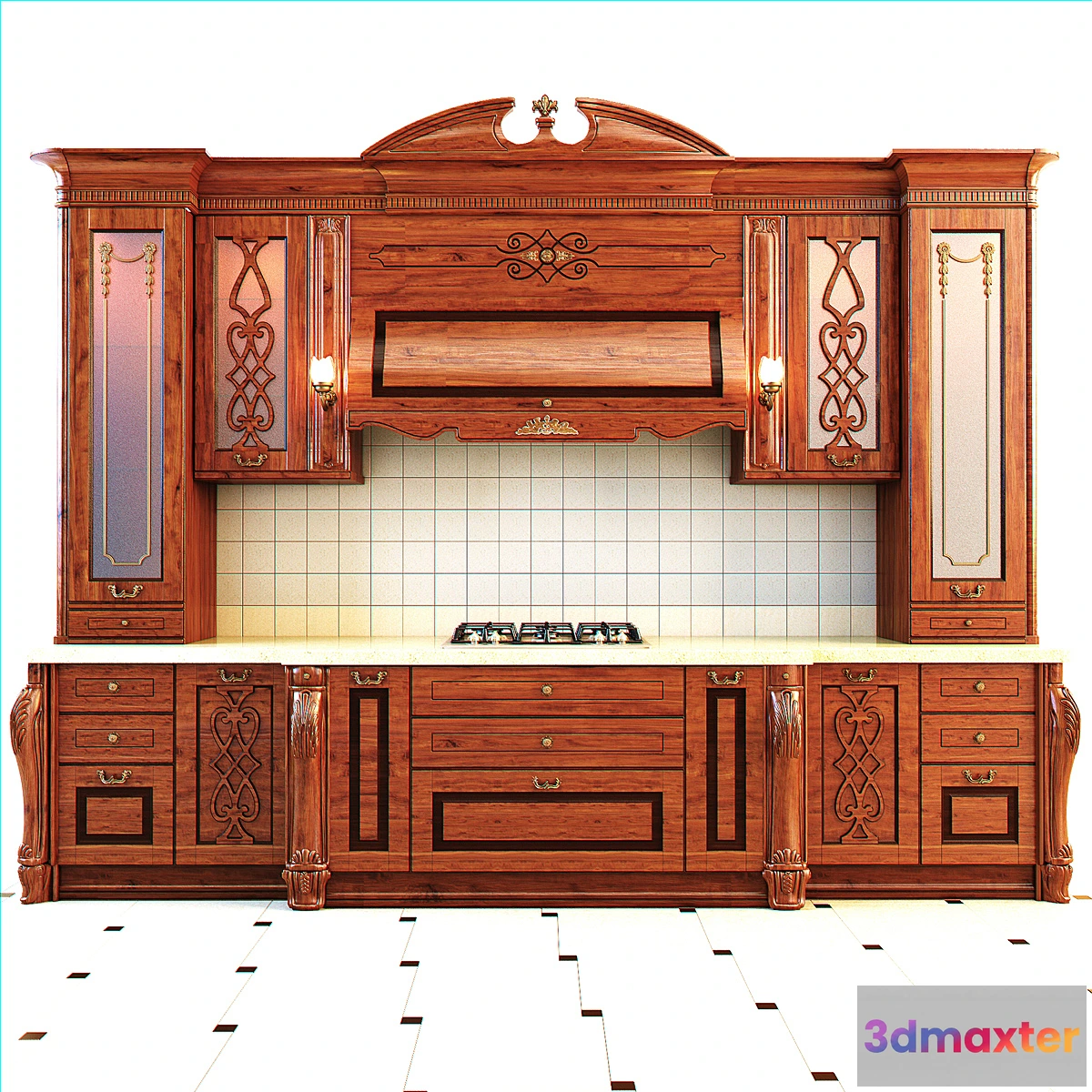 1349244 - Kitchen Tomassi Artemida Noce 3D Max