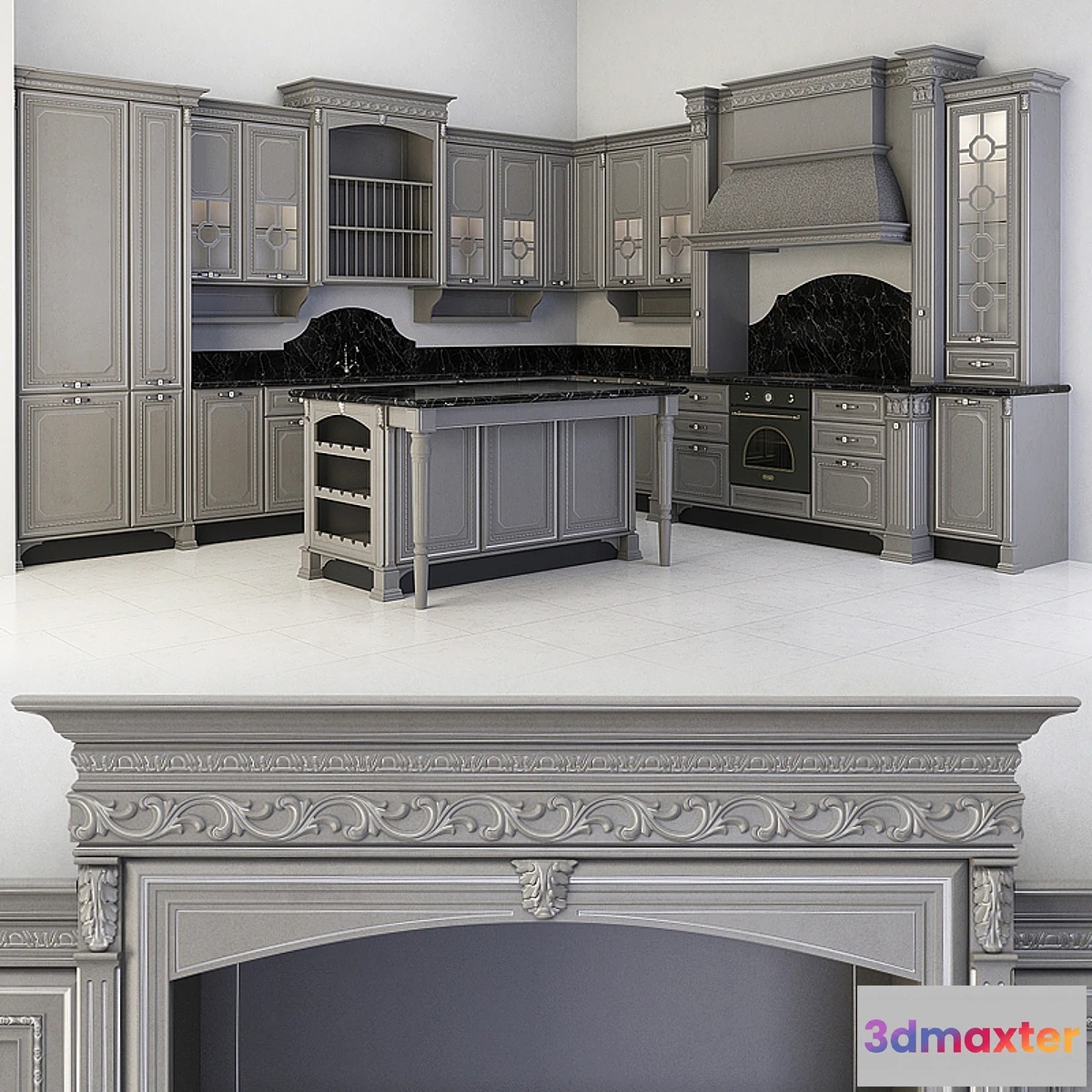 1350333 - kitchen set Florence (ADM) 3D Max