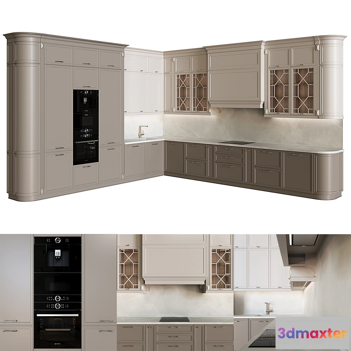 1351119 - Neoclassical kitchen 24 - No.2 3D Max