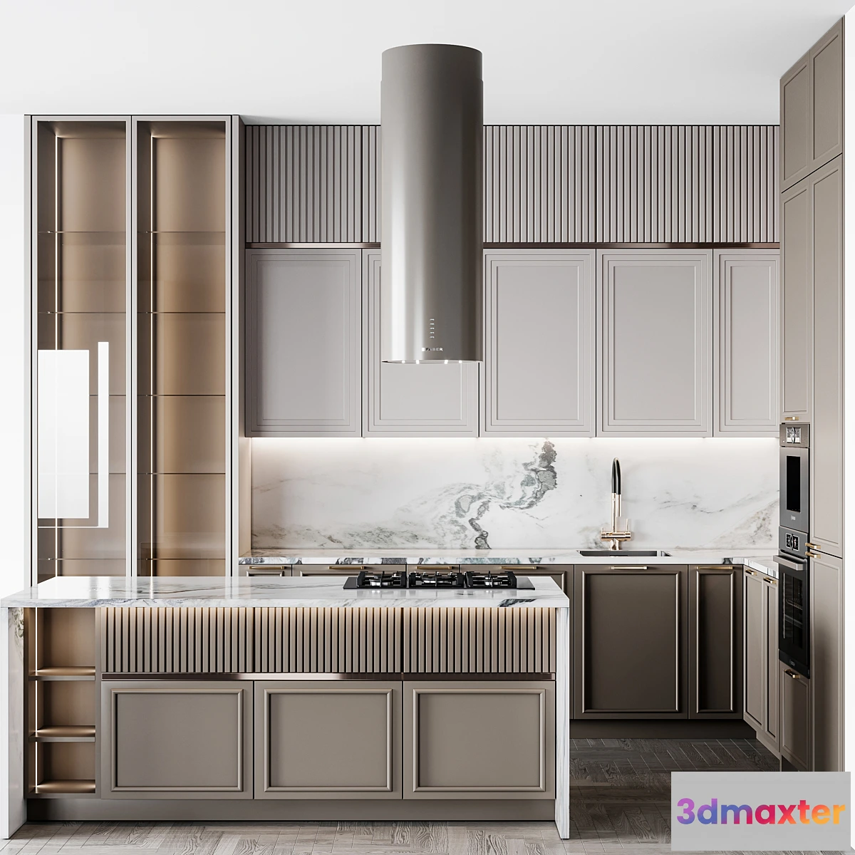 1355347 - kitchen Neoclassic 282 - No.2 3D Max