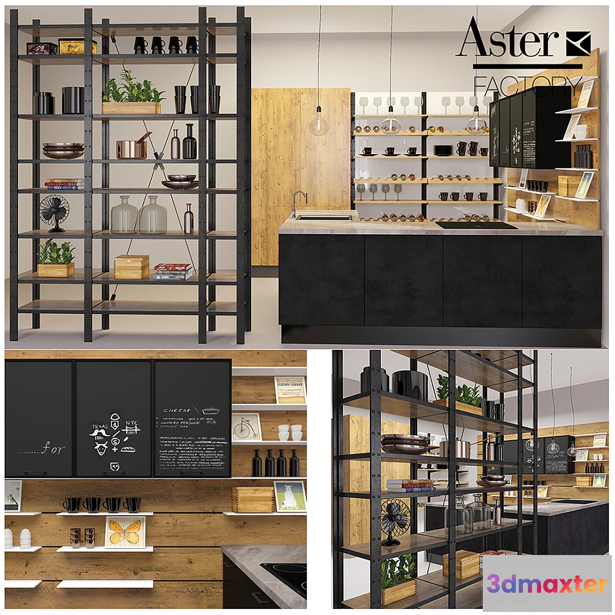 1399752 - kitchen Aster Factory 3D Max
