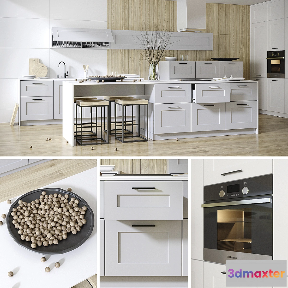 1406192 - Kitchen from Nolte Frame Lack facades 3D Max