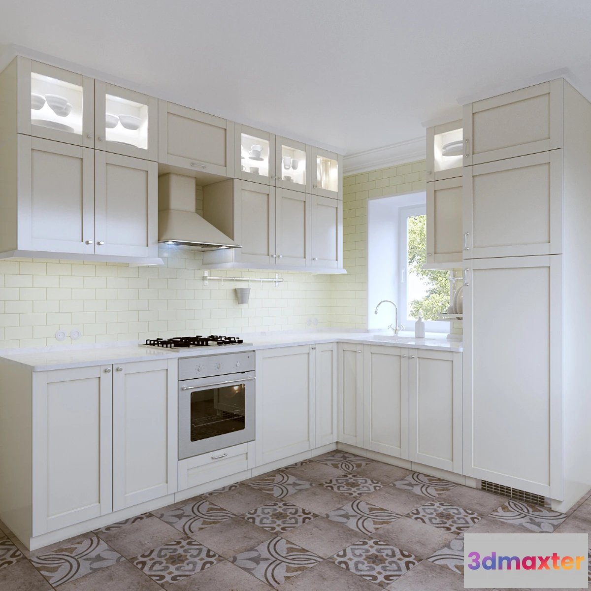 1418802 - Ikea Kitchen. Sevedal method 3D Max