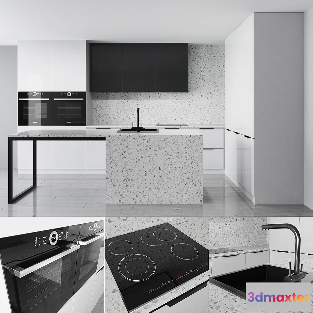 1421300 - Kitchen set 2 3D Max