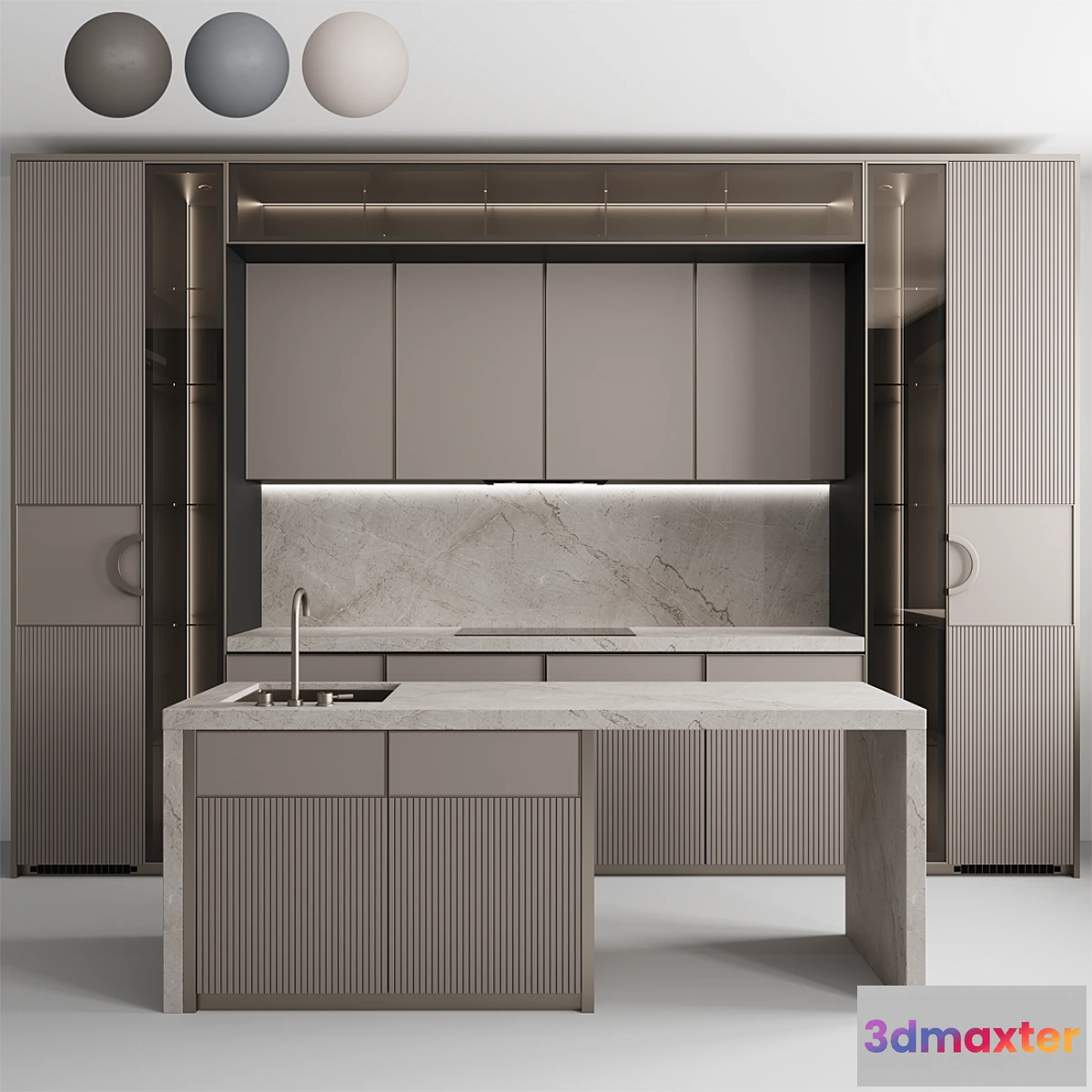 1424034 - Kitchen No. 74 3D Max