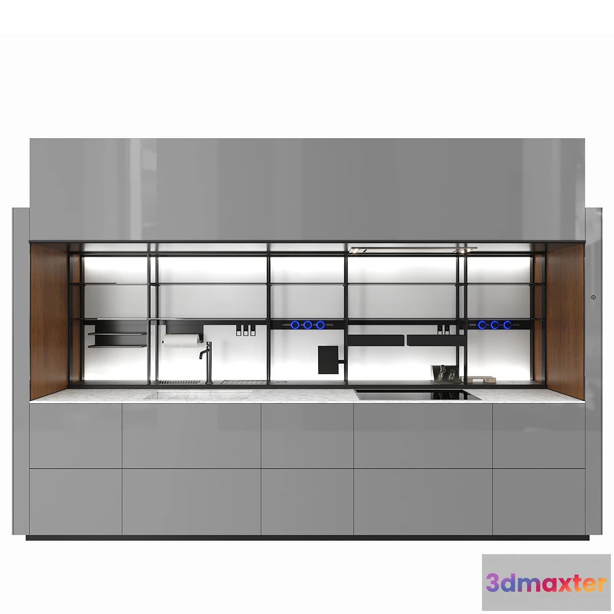 1428036 - Italian cuisine Valcucine Logica Celata 3D Max