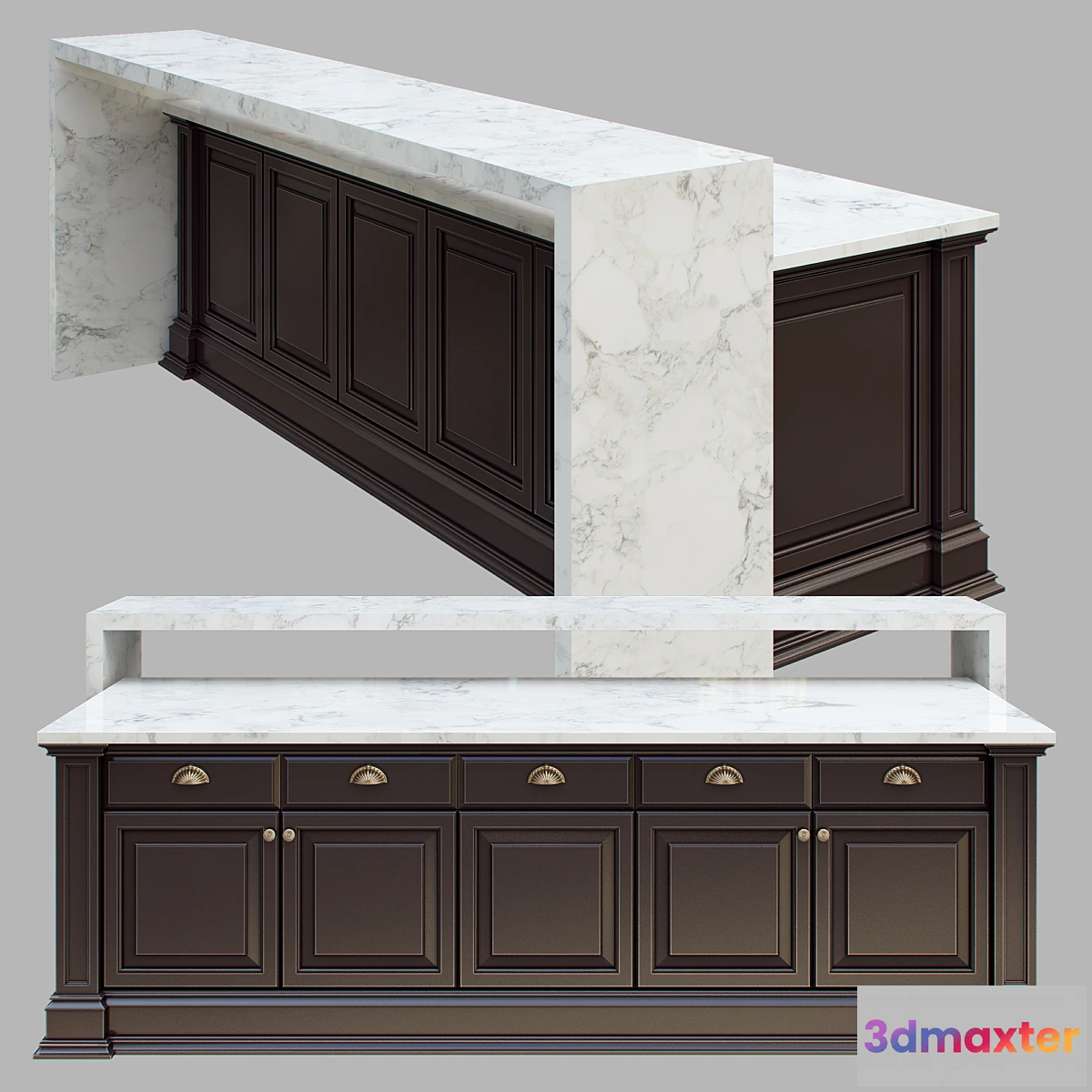 1429102 - Kitchen island 3D Max