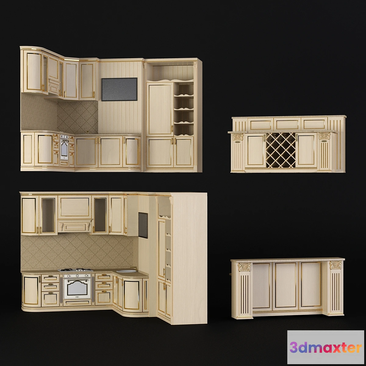 1431990 - Kitchen. Sameba 3D Max