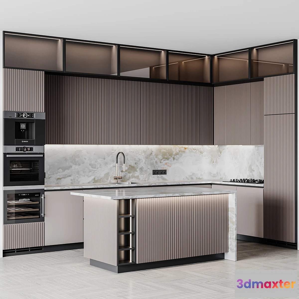 1434682 - kitchen modern198 3D Max