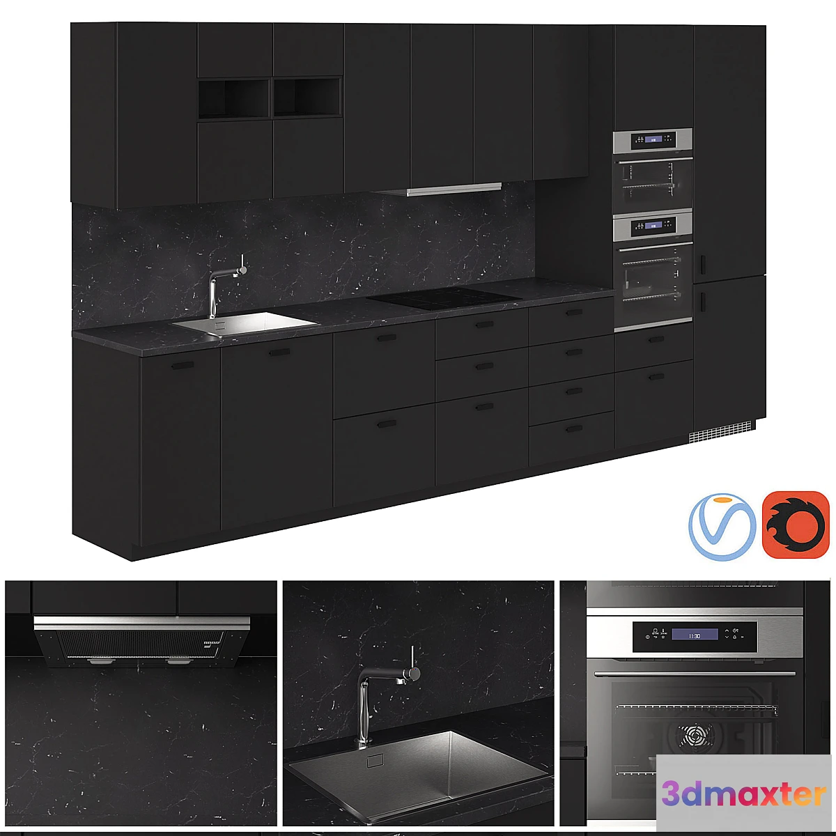 1434986 - Ikea metod KUNGSBACKA 3D Max