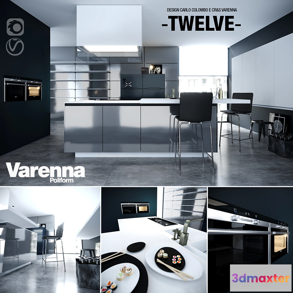 1440266 - Poliform Varenna Twelve 3D Max