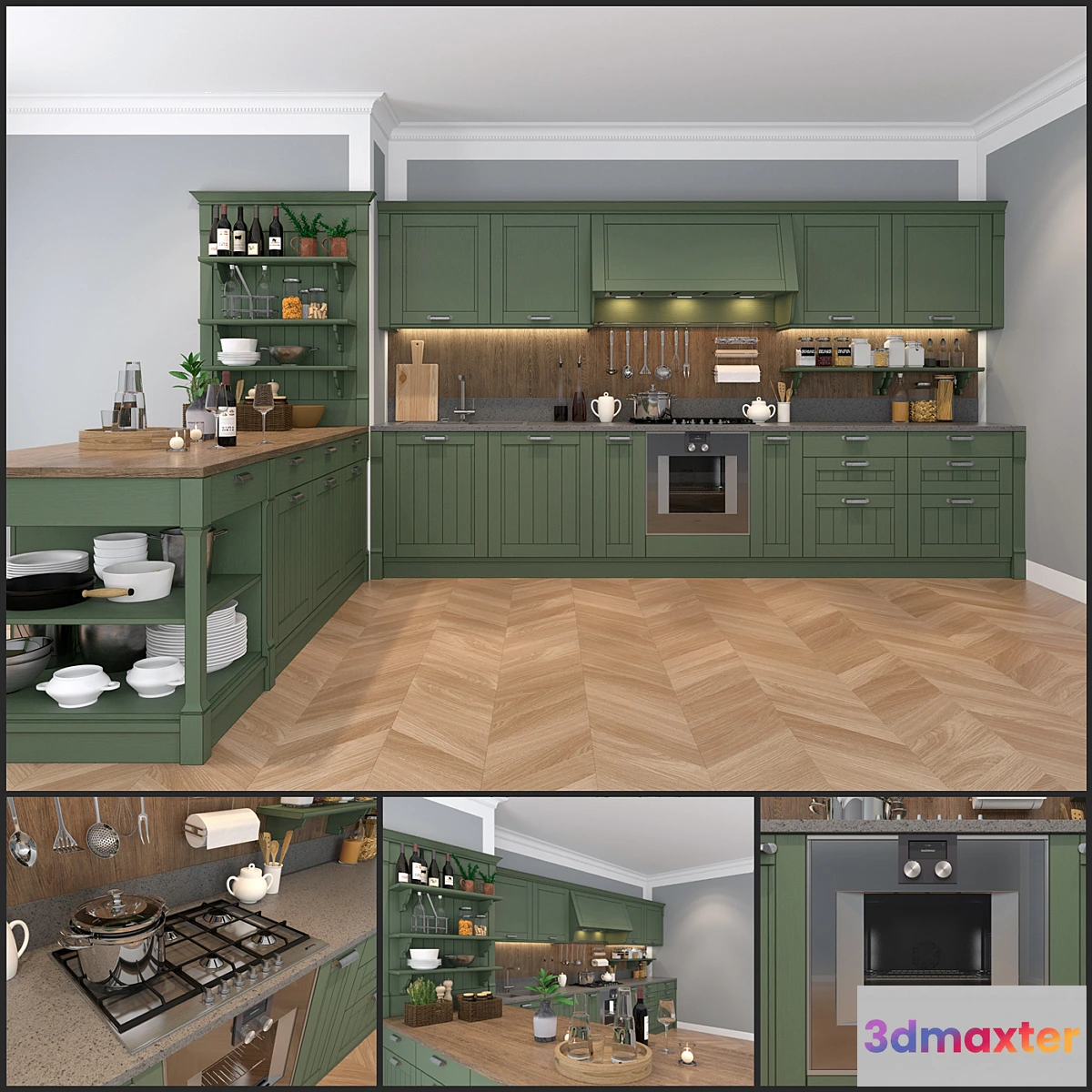 1440590 - Kitchen Pedini Vintage - Sweetly 3D Max