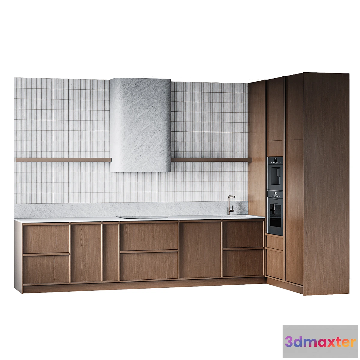 1442062 - Modern kitchen with ceramic tiles 3D Max