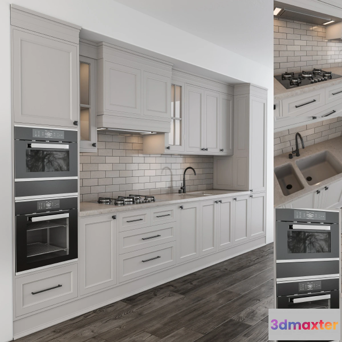 1443800 - Kitchen Neo Classic Cream 3D Max